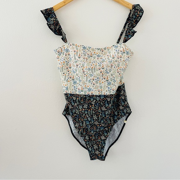 Summersalt Floral One Piece Swimsuit - White and Blue - Picture 4 of 6